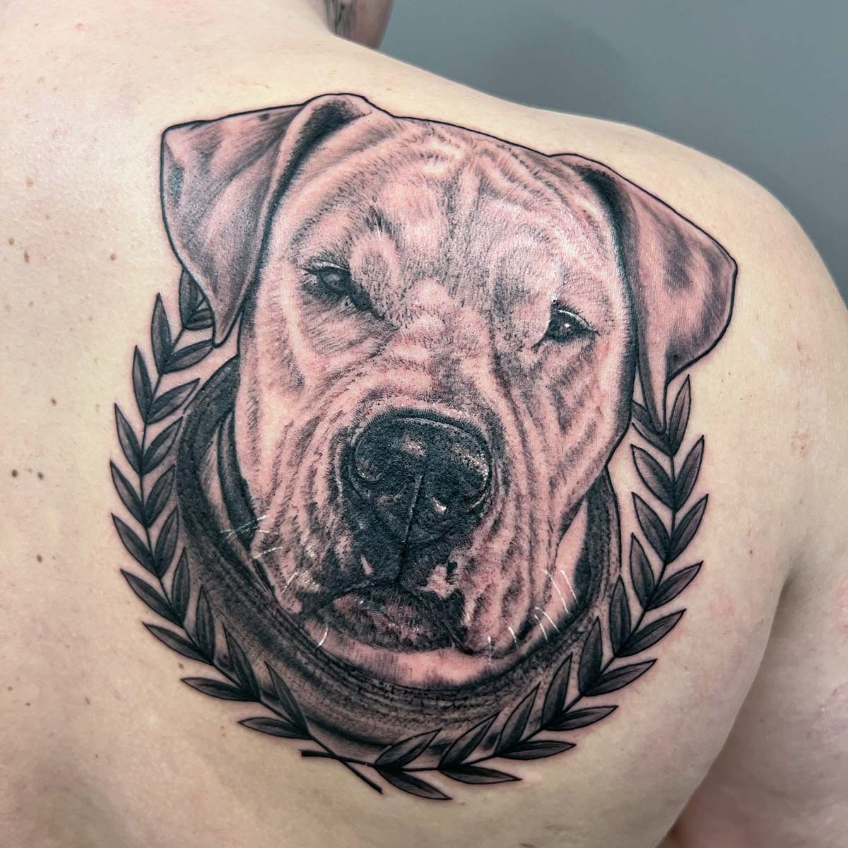 tattoo-studio-zofingen Ein Hunde-Tattoo kreiert in unserem Tattoo Studio in Zofingen
