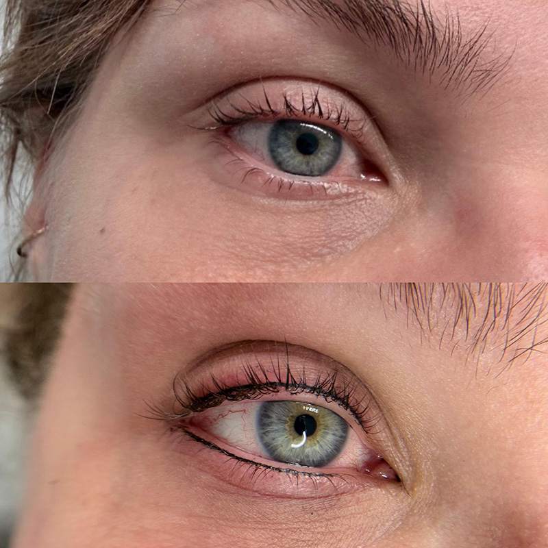 lidstriche vorher nachher Permanent Make Up Lidstriche: Vorher Nachher Vergleich